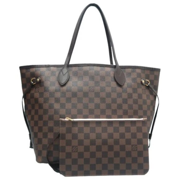 Louis Vuitton Neverfull MM W/P Brown Damier Ebene Tote Bag 1435-052925